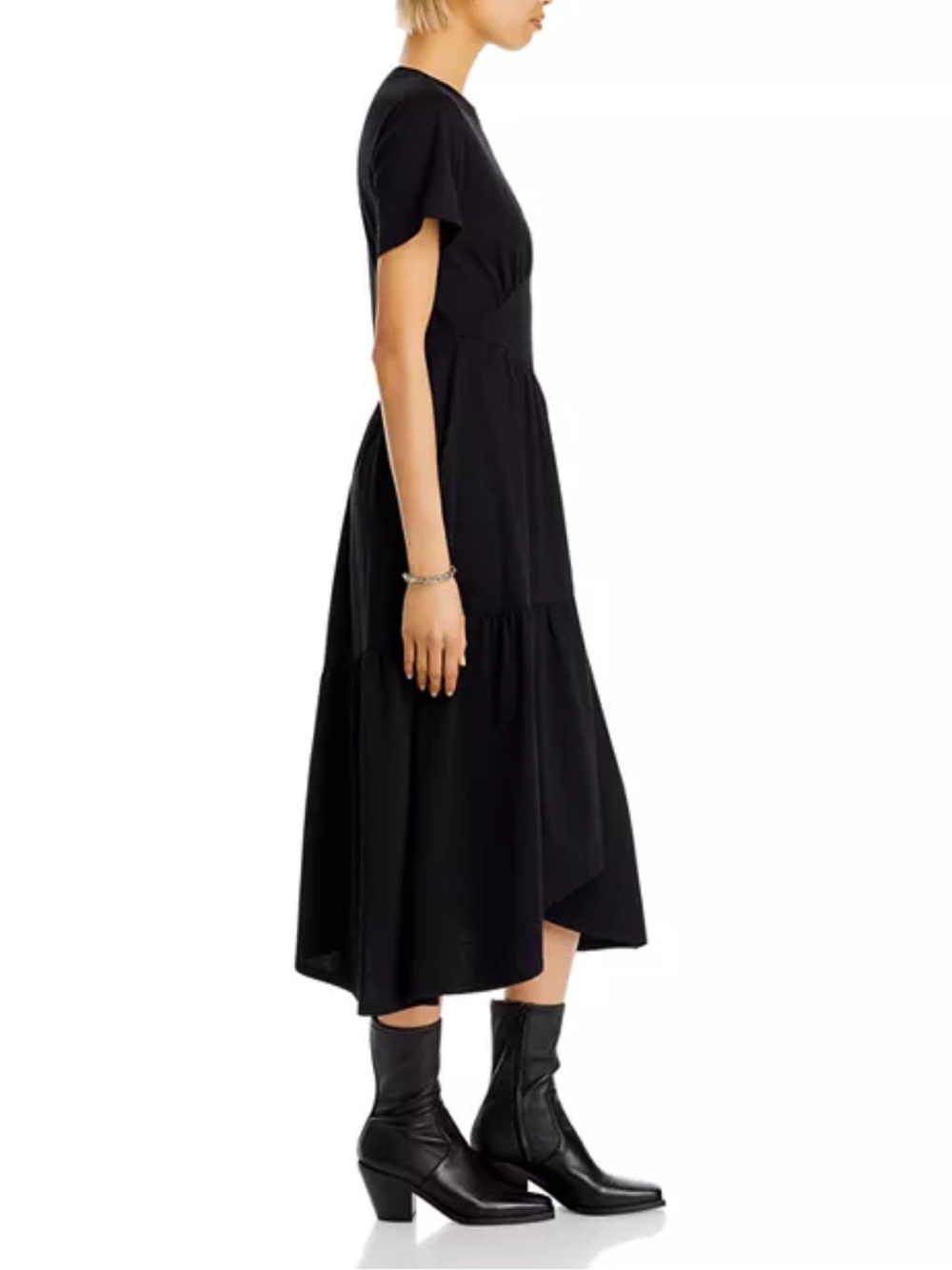 FRAME Gathered Seam Maxi Dress